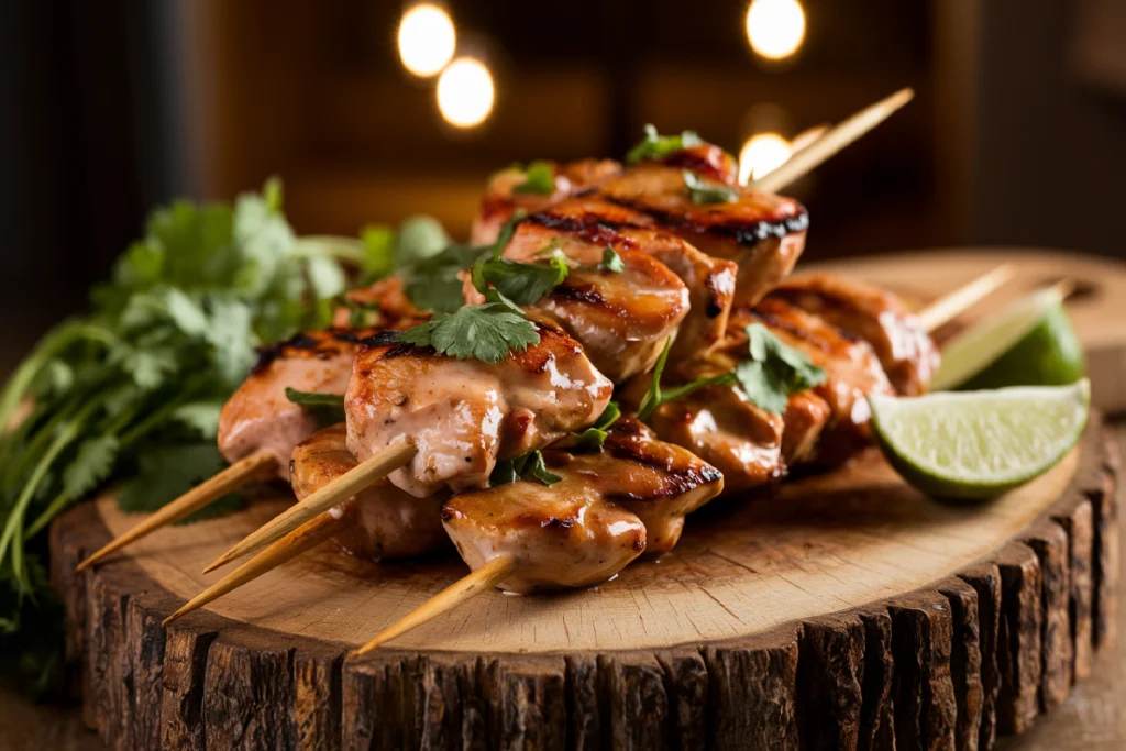 Bang Bang Chicken Skewers