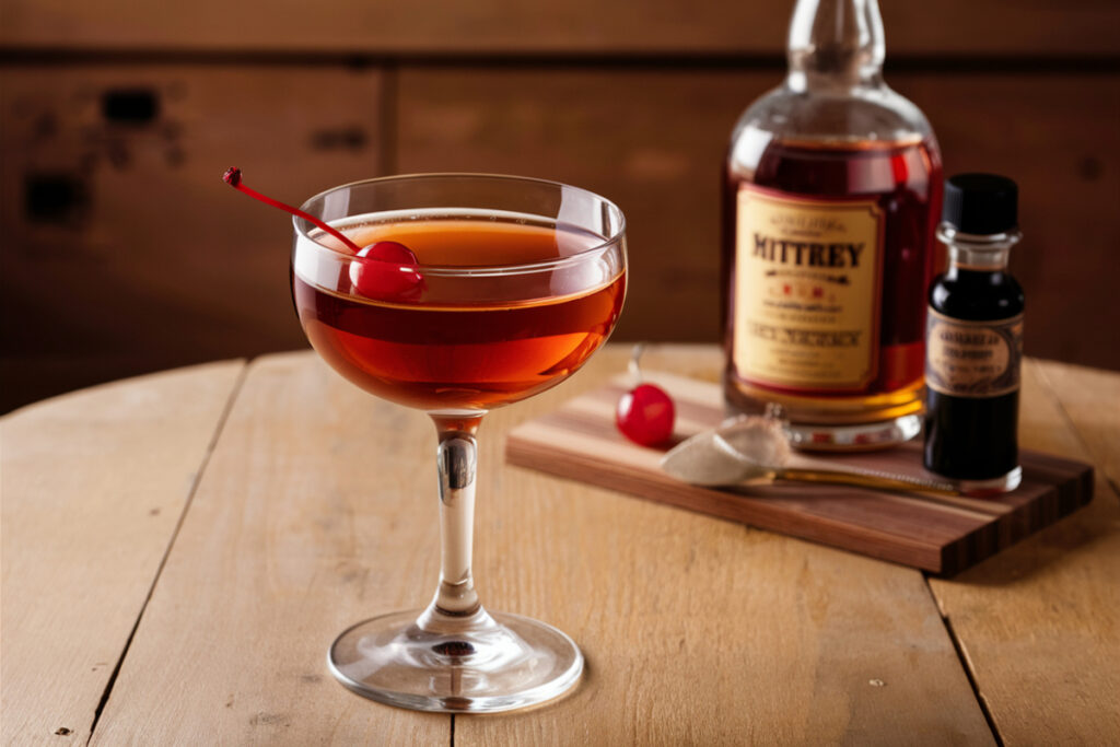 What alcohol goes in a Manhattan?