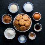 What are the basic ingredients for peanut butter cookies?