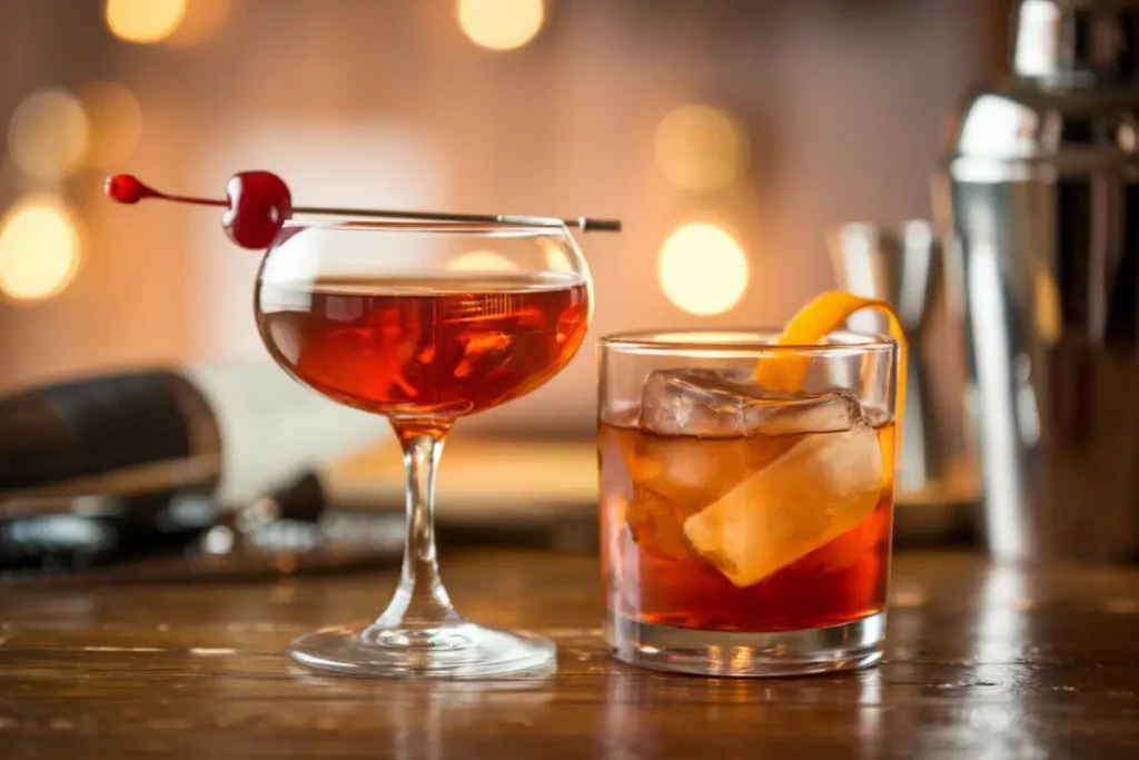 What's the difference between a brandy Manhattan and an Old Fashioned?