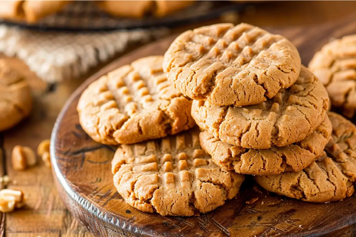 4 Ingredients Peanut Butter Cookies