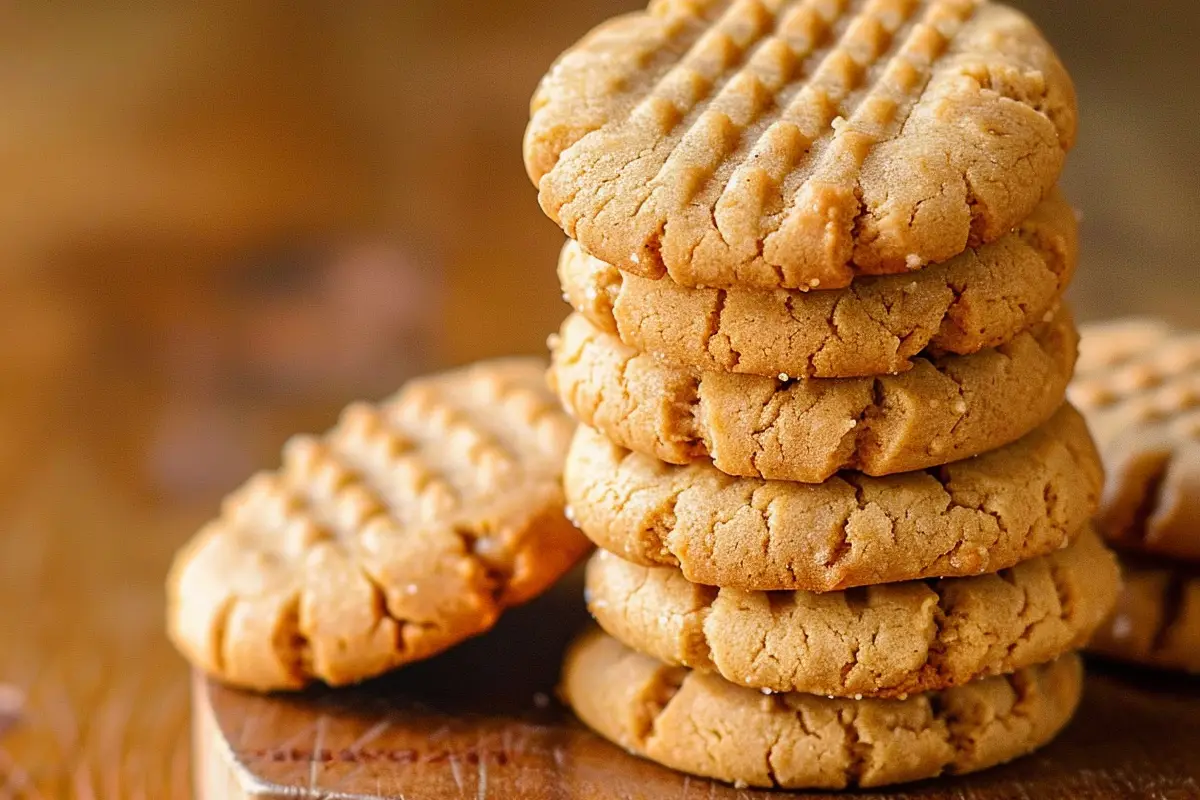 4 Ingredients Peanut Butter Cookies