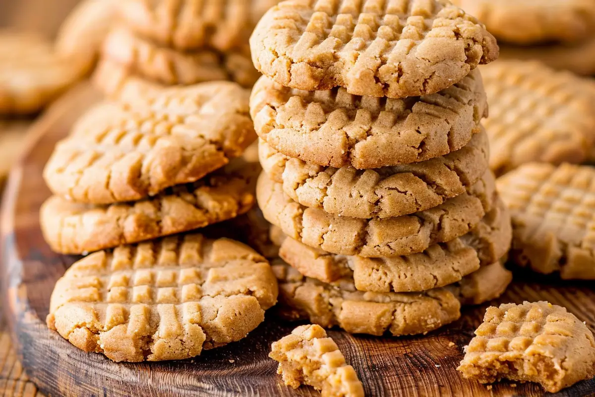 4 Ingredients Peanut Butter Cookies