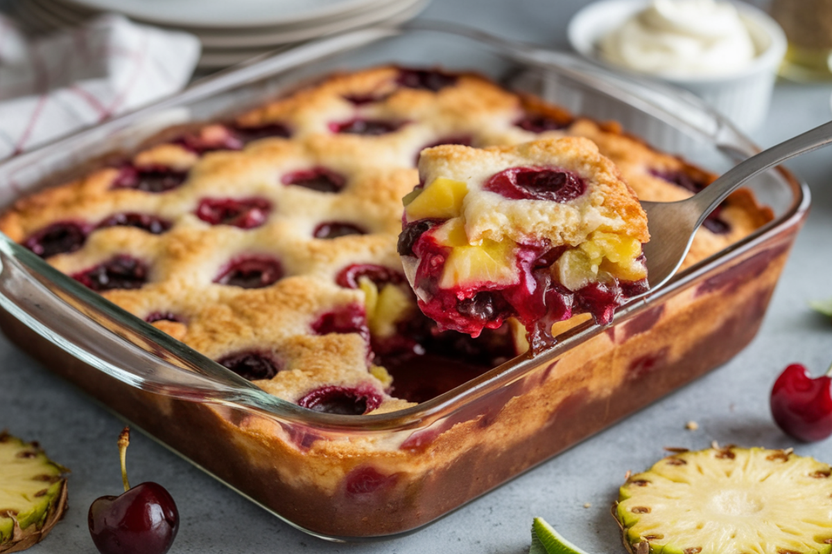 Cherry Pineapple Dump Cake