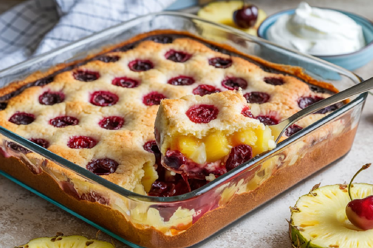 Cherry Pineapple Dump Cake