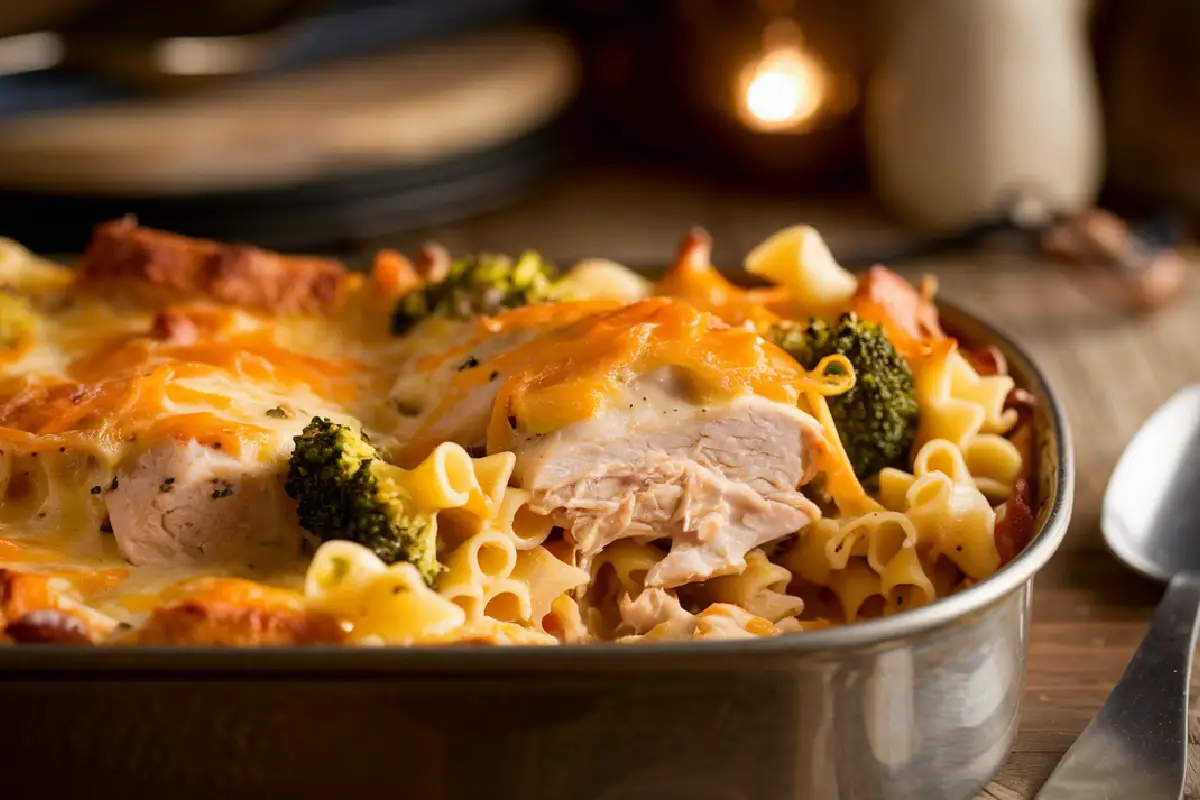 Chicken Casserole With Pasta and Broccoli