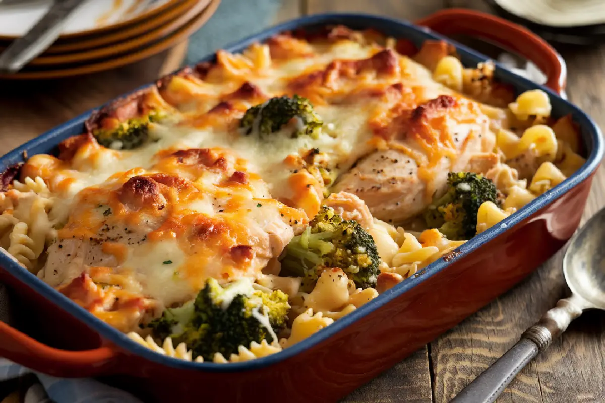 Chicken Casserole With Pasta and Broccoli