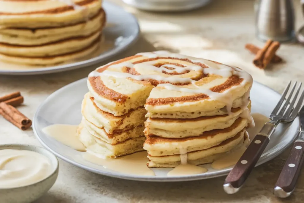 Cinnamon Roll Pancakes