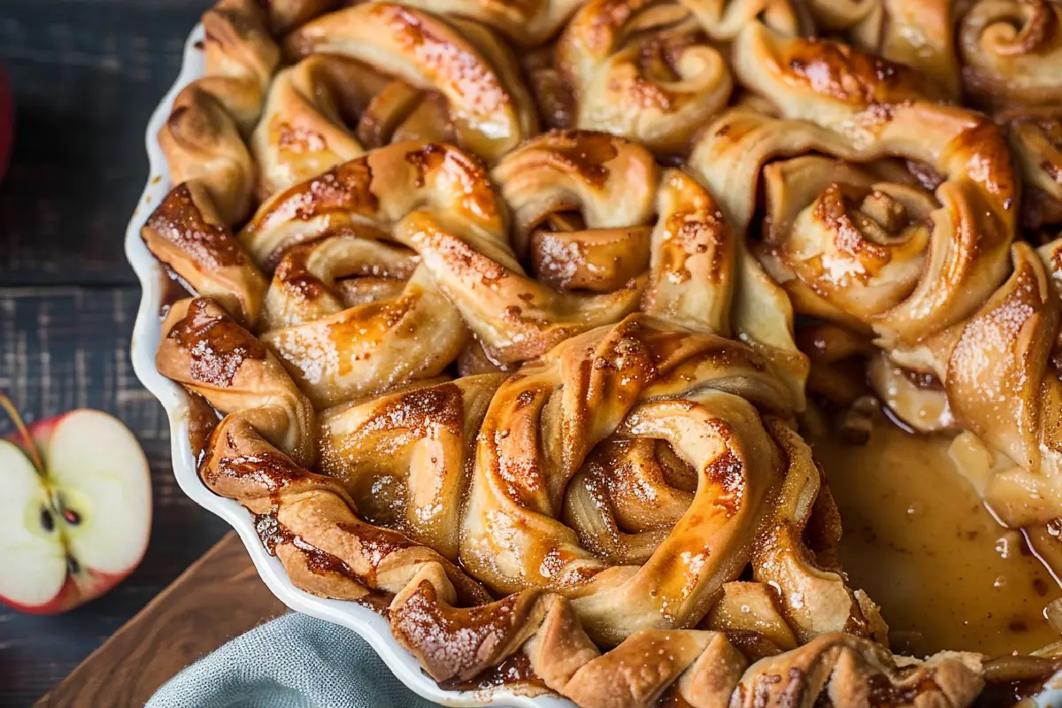 Cinnamon Rolls With Apple Pie Filling