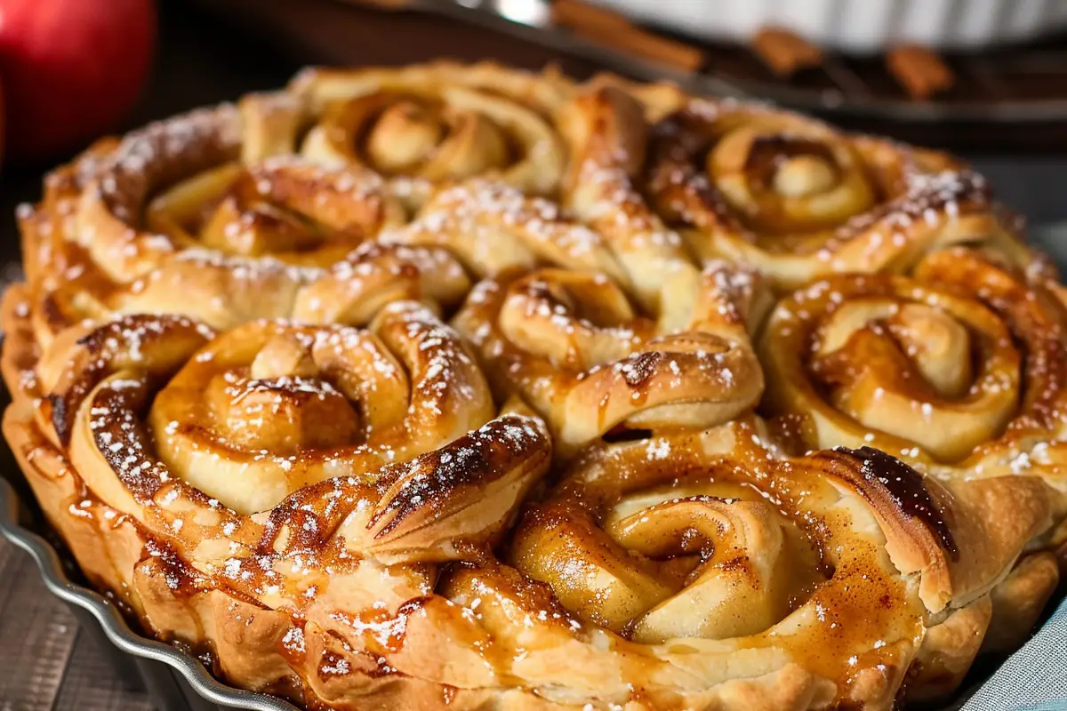 Cinnamon Rolls With Apple Pie Filling