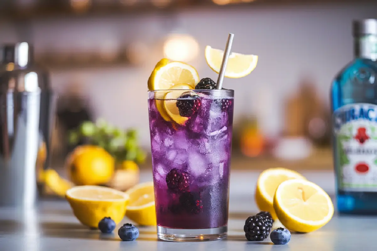 What are the ingredients in TGI Fridays Purple Rain?