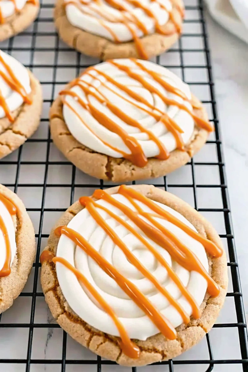 Salted Caramel Cheesecake Cookies