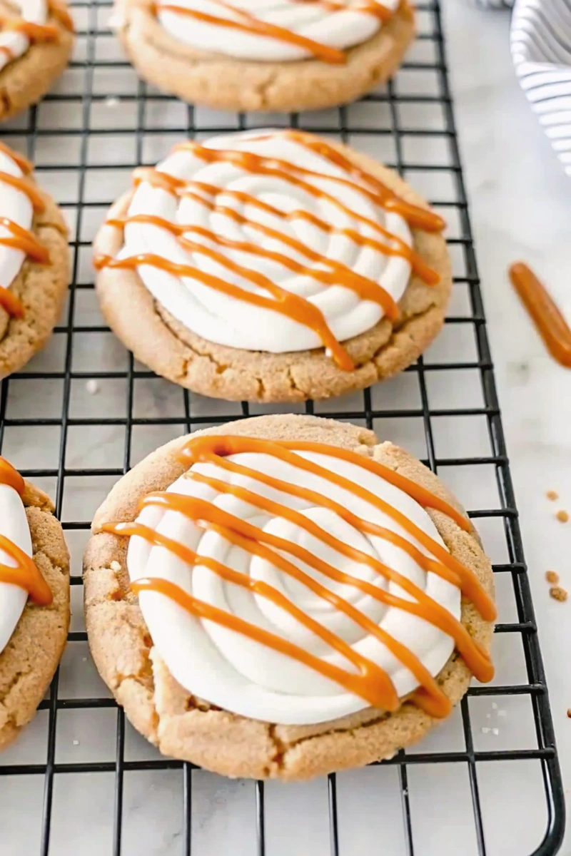 Salted Caramel Cheesecake Cookies