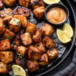 Air Fryer Bang Bang Salmon Bites
