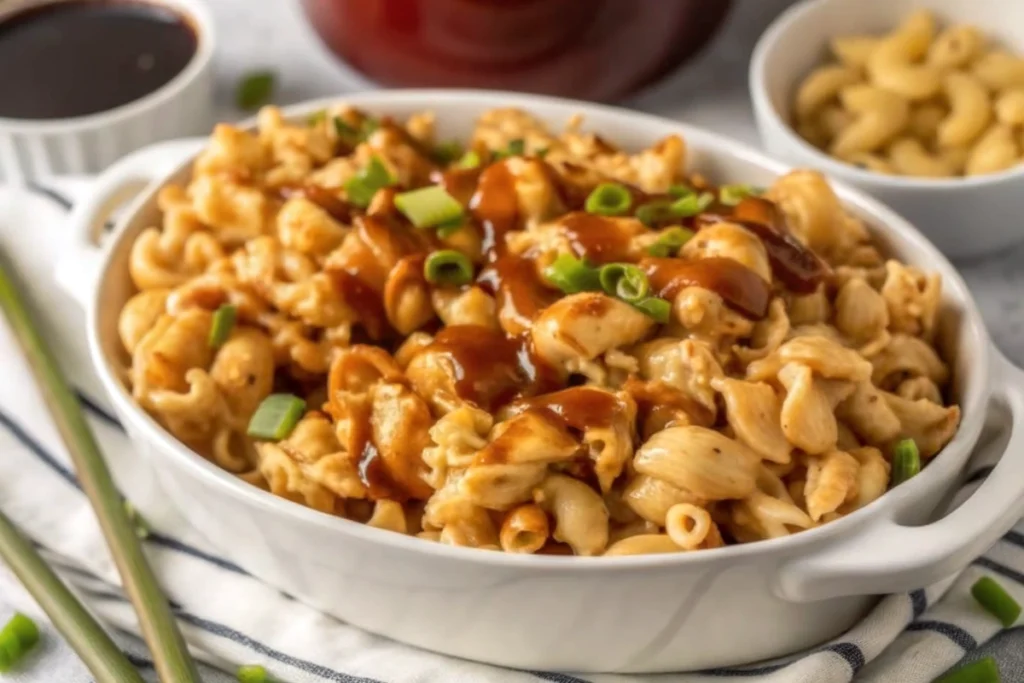 BBQ Chicken Mac N Cheese