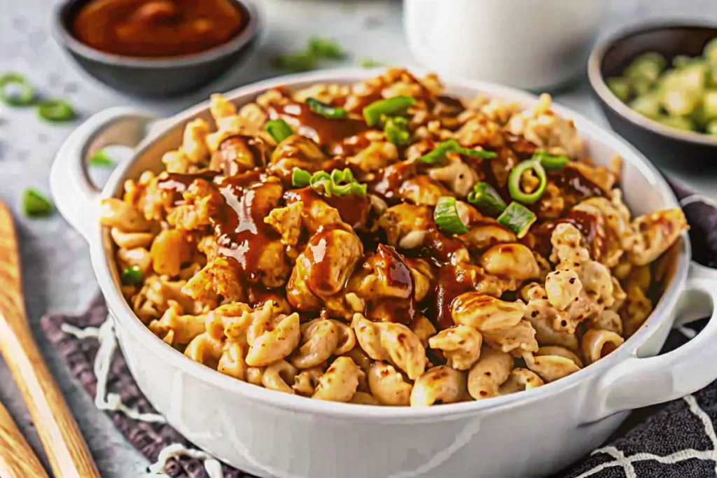 BBQ Chicken Mac N Cheese