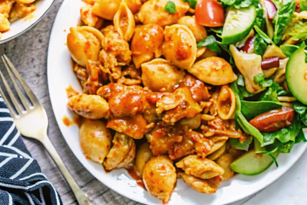 BBQ Mac N Cheese with Chicken