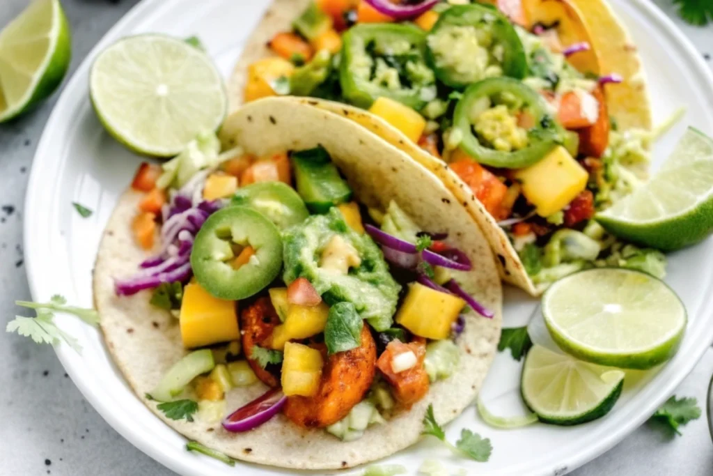 Chipotle Lime Salmon Tacos