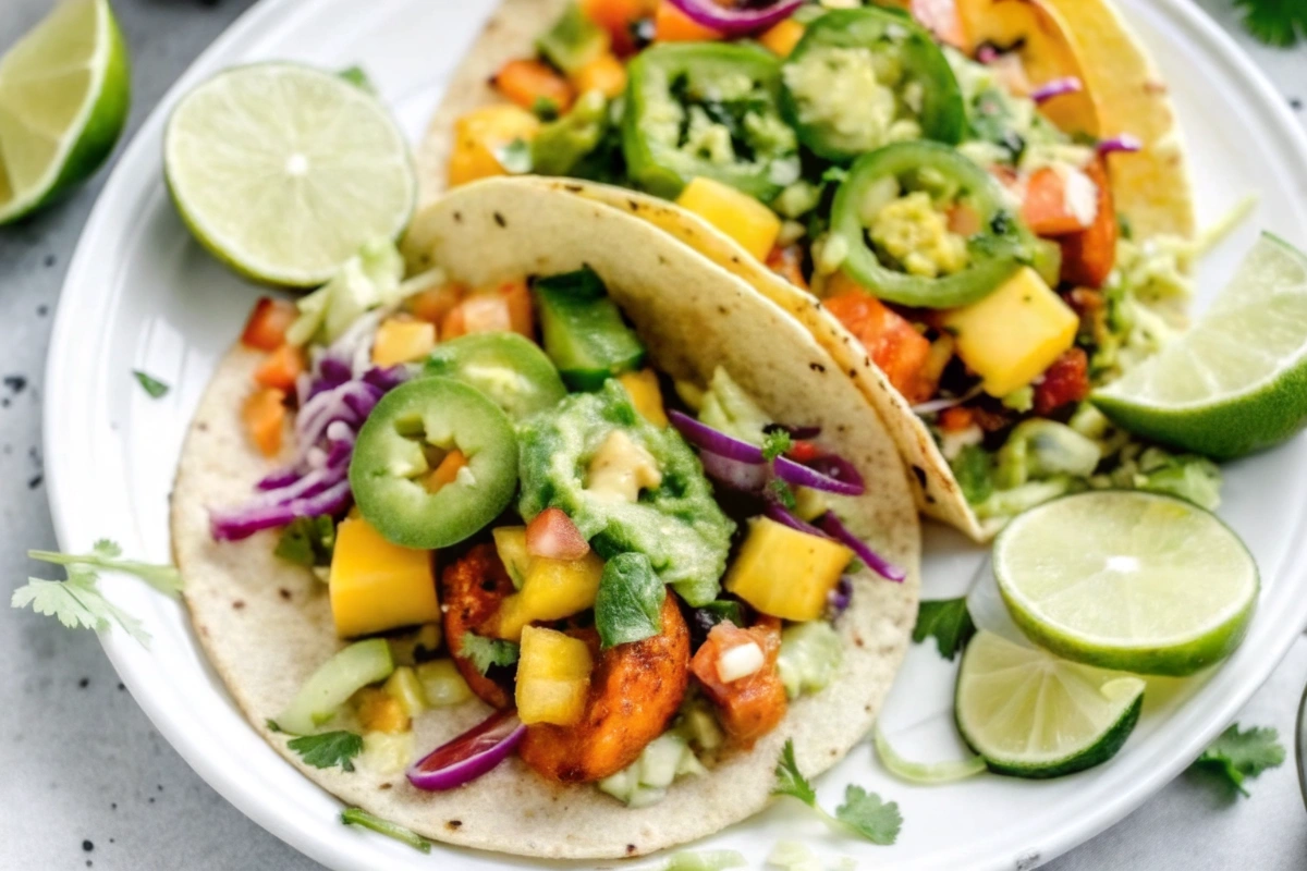 Chipotle Lime Salmon Tacos