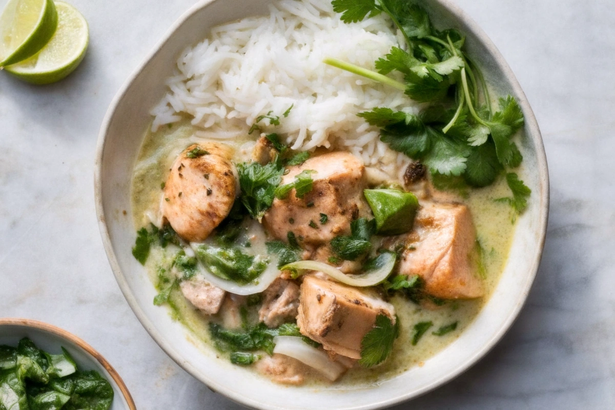 Coconut-Miso Salmon Curry