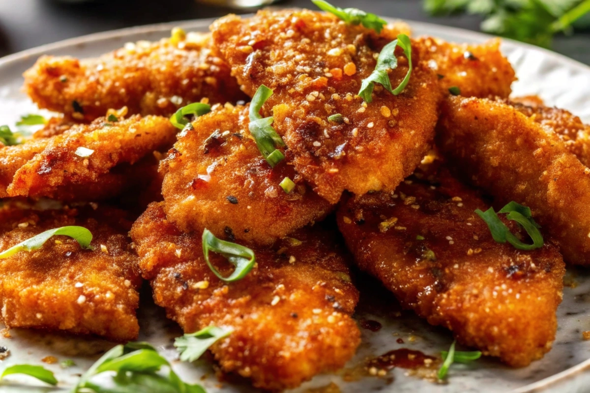 Crispy Hot Honey Salmon Tenders