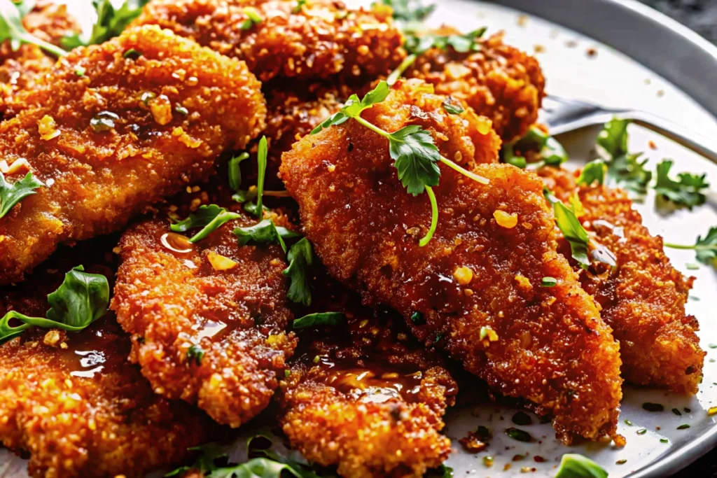 Crispy Hot Honey Salmon Tenders