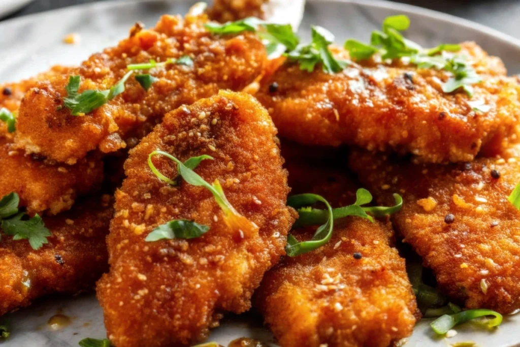 Crispy Hot Honey Salmon Tenders