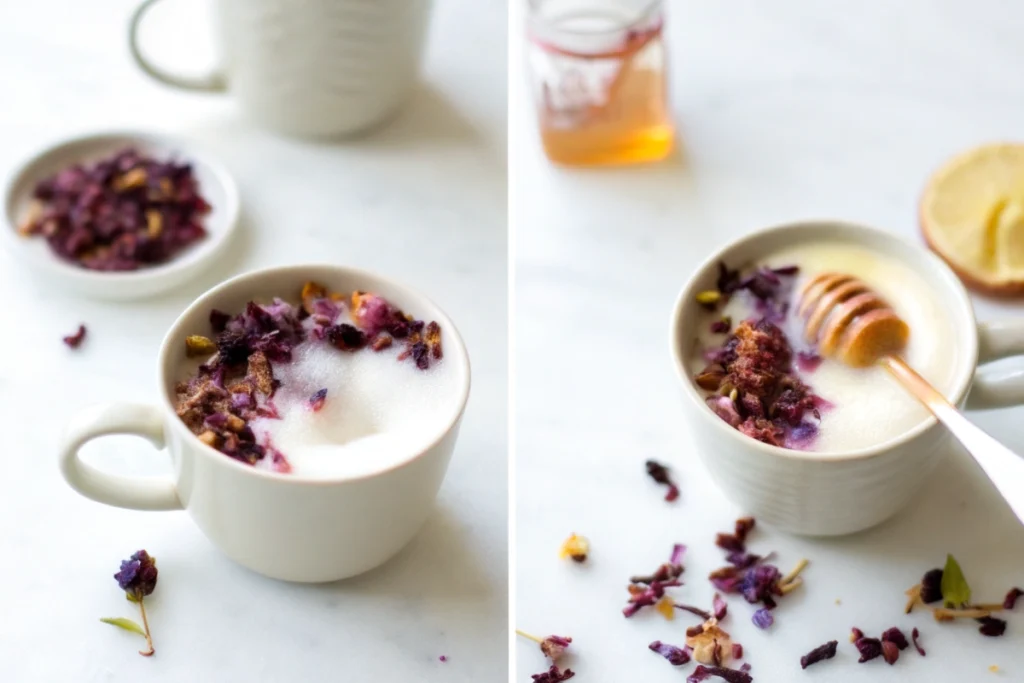 Hibiscus Flower Tea Latte Recipe