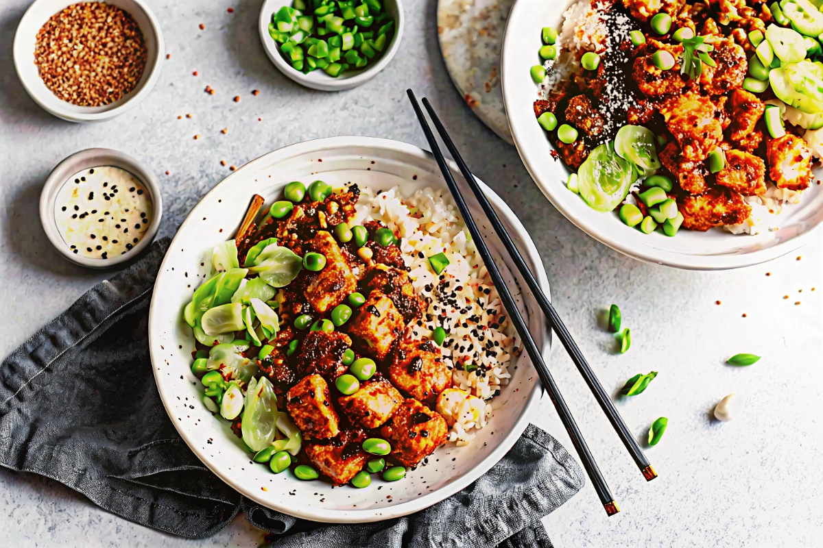 Honey Sriracha Salmon Bowls