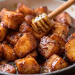Hot Honey Salmon Bites