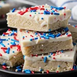 4th of July Frosted Sugar Cookie Bars