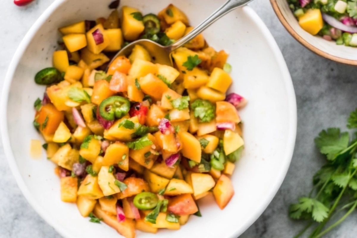 5-Ingredient Quick Peach Salsa