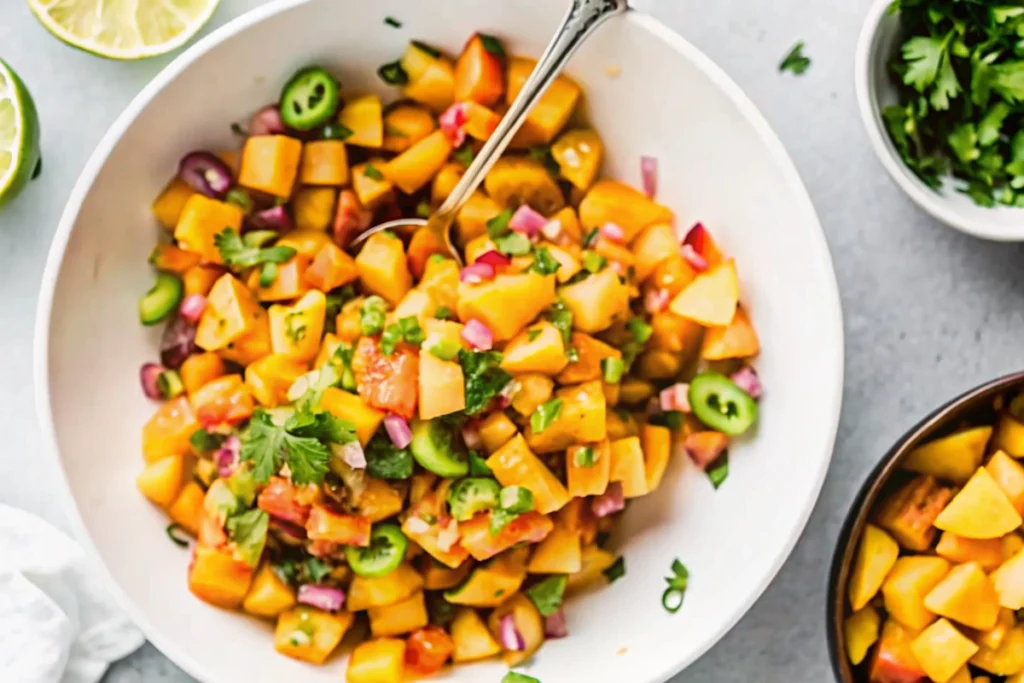 5-Ingredient Quick Peach Salsa