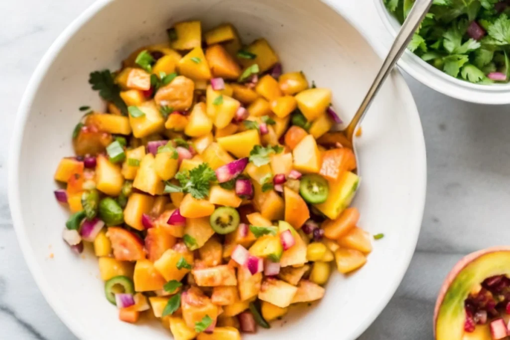 5-Ingredient Quick Peach Salsa
