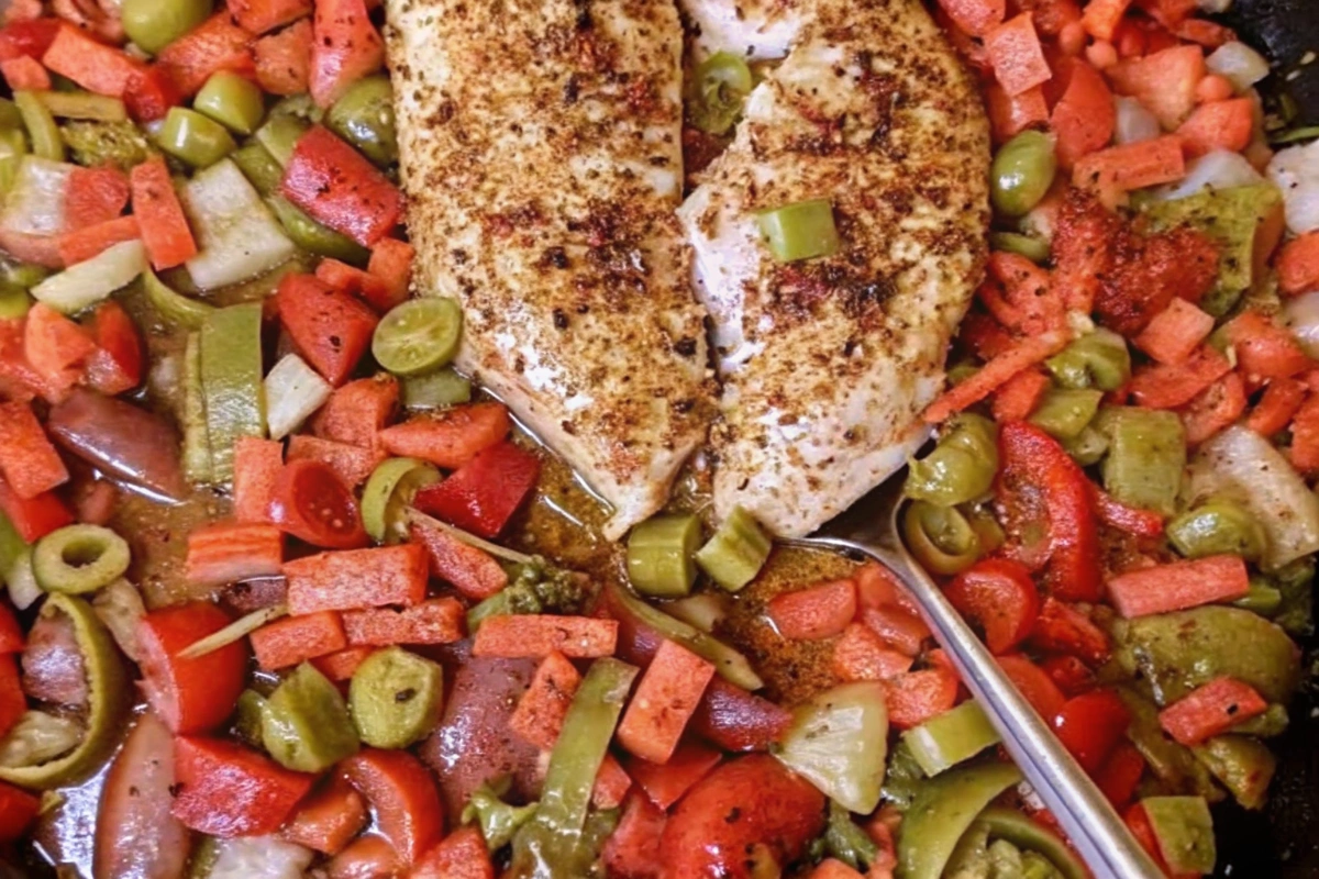 Baked Chicken Breasts and Vegetables