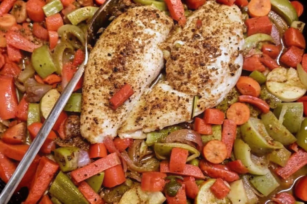Baked Chicken Breasts and Vegetables