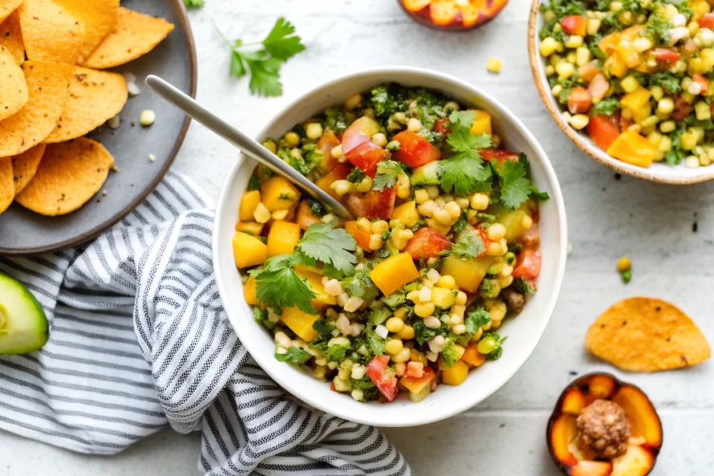 Creamy Peach Avocado Salsa