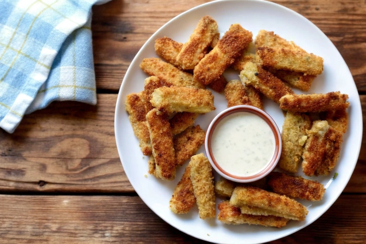 Crispy Baked Vegan Zucchini Fries