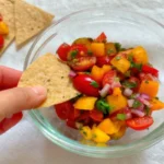 Fresh Peach Salsa with Cherry Tomatoes