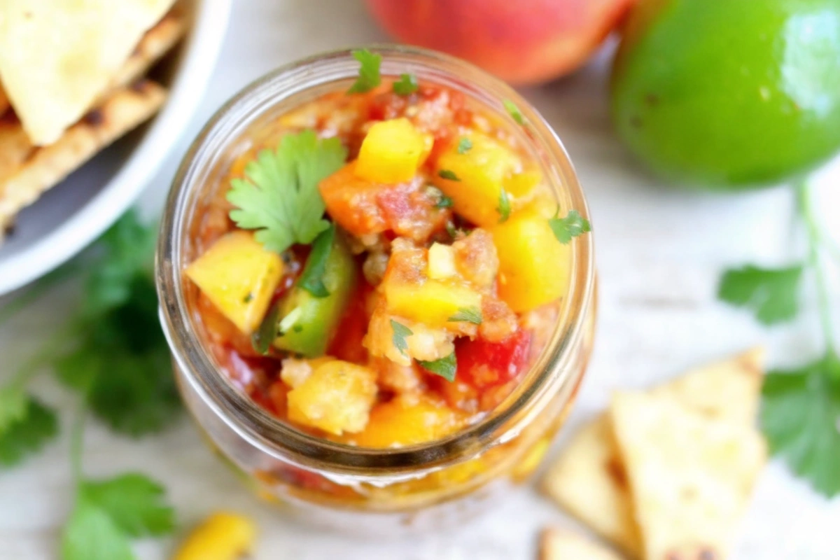 Garden Fresh Peach Salsa