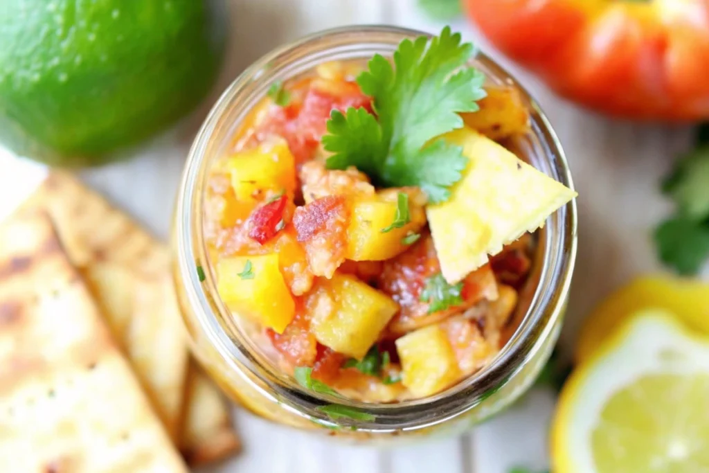 Garden Fresh Peach Salsa