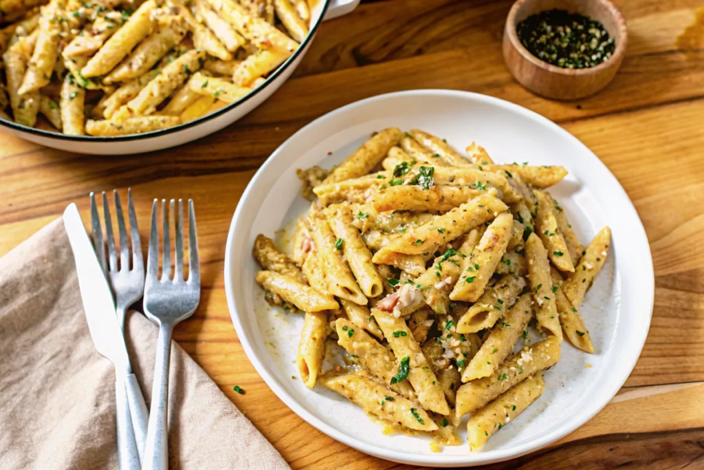 Garlic Parmesan Chicken Pasta