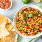Peach Salsa for Tacos And Burrito Bowls