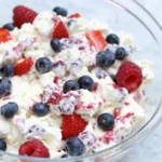 Red White and Blue Cheesecake Salad