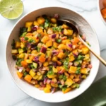 Refreshing Peach Salsa with Cucumber And Poblano