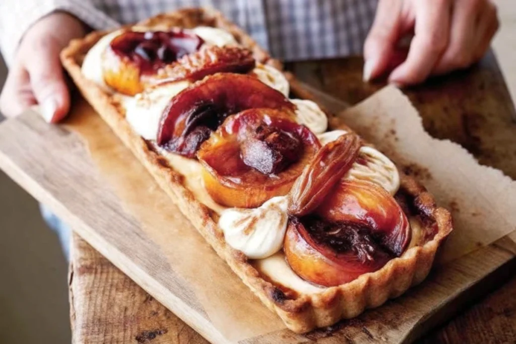Roasted Peach Tart Recipe