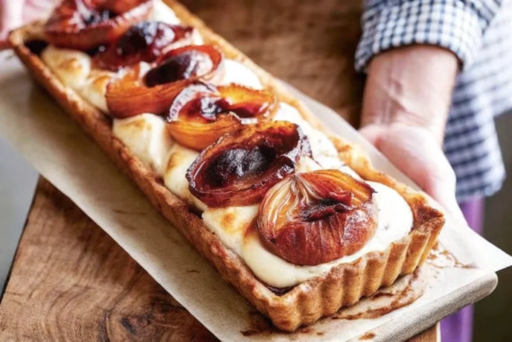 Roasted Peach Tart Recipe