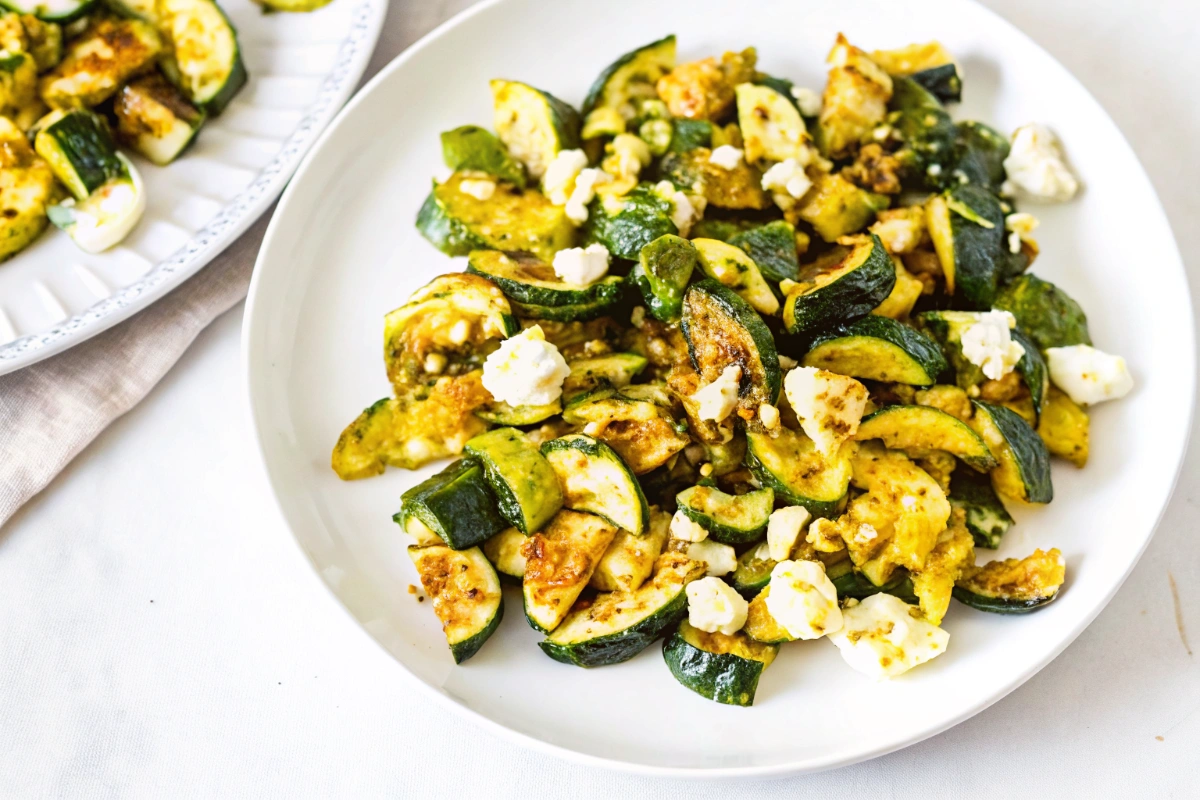 Roasted Zucchini Recipe with Feta