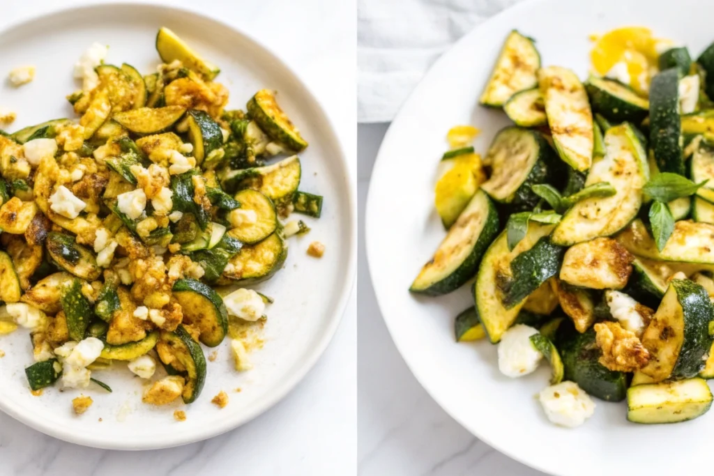 Roasted Zucchini Recipe with Feta