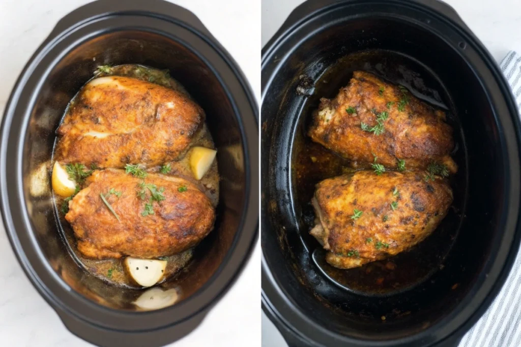 Slow Cooker Bone-In Chicken Breasts